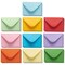 100 Count Assorted Color Gift Card Envelopes, Small Envelope with Gummed Seal, Mini Cash Envelopes for Business Cards, Saving Money, Gifts, 10 Colors (4 x 2.7 Inches)